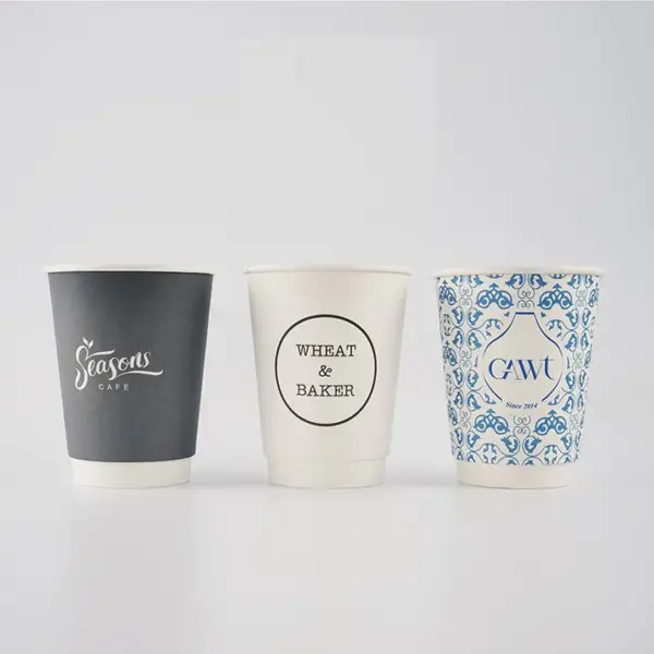 Double Wall Paper Cup - WHITE - Image 2