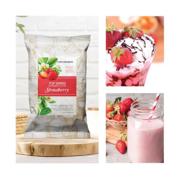 TOP Series Strawberry Powder Flavor 1kg - Image 2