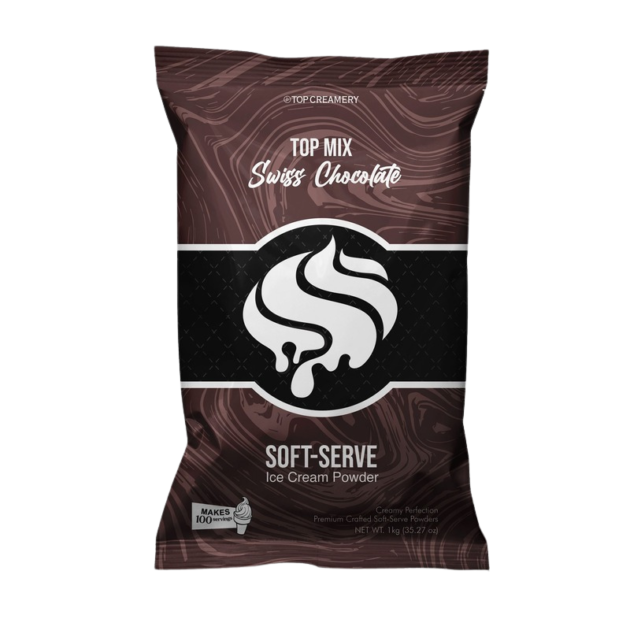 TOP Mix Soft-Serve Ice Cream Swiss Chocolate Powder 1kg